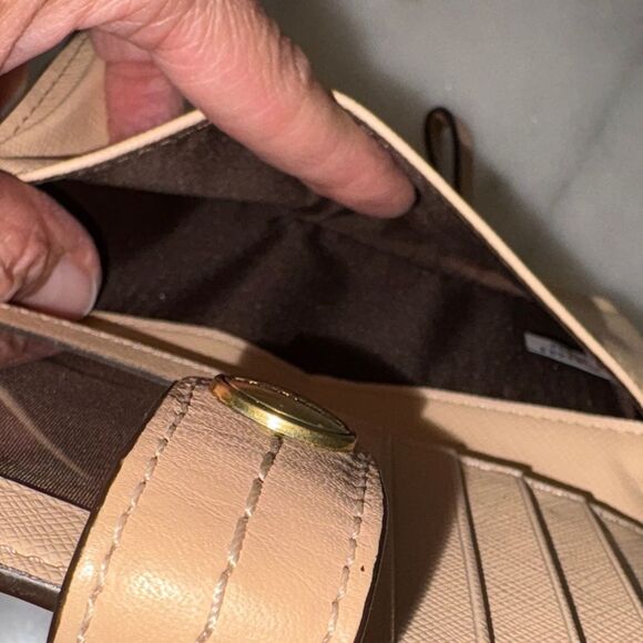 Coach Wallet Signature Logo Coated Canvas Slim Brown Tan Black Designer - Picture 16 of 16